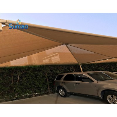 HDPE swimming pool awnings and sun shade sails